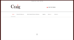 Desktop Screenshot of craigsolicitors.com